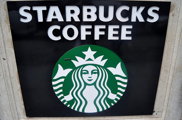 Abstract corporate design with caffeine patterns